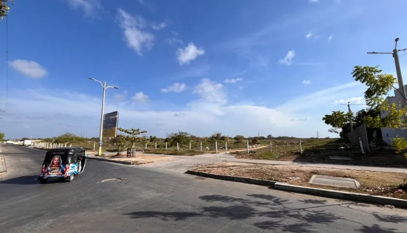 Paradero de buses donde se registran los atracos. 