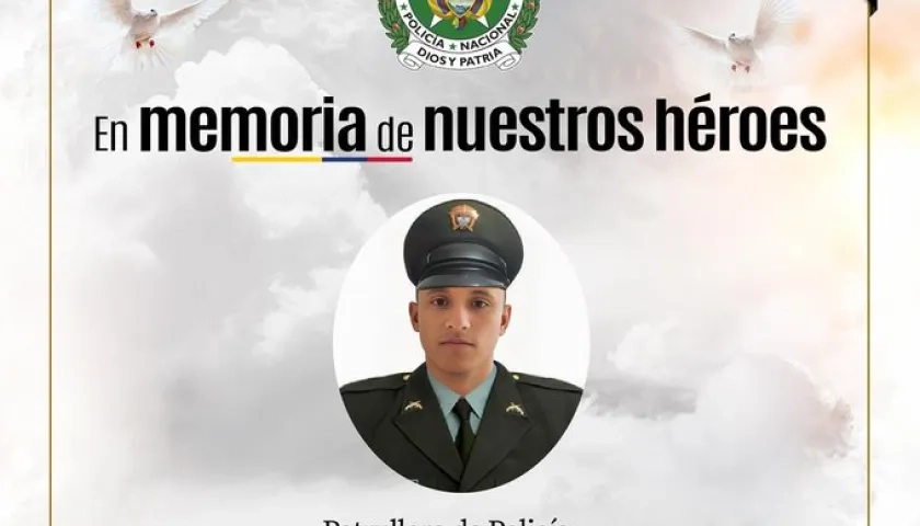 Patrullero de la Policía Nacional, Amir Chamorro Campo. 