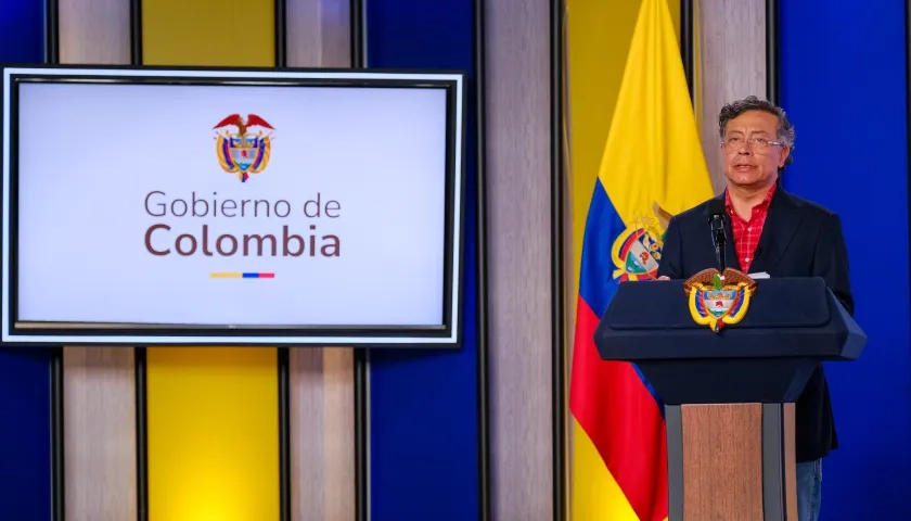 El Presidente Gustavo Petro.