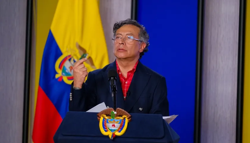El Presidente de Colombia, Gustavo Petro.