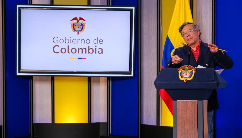 El Presidente Gustavo Petro.