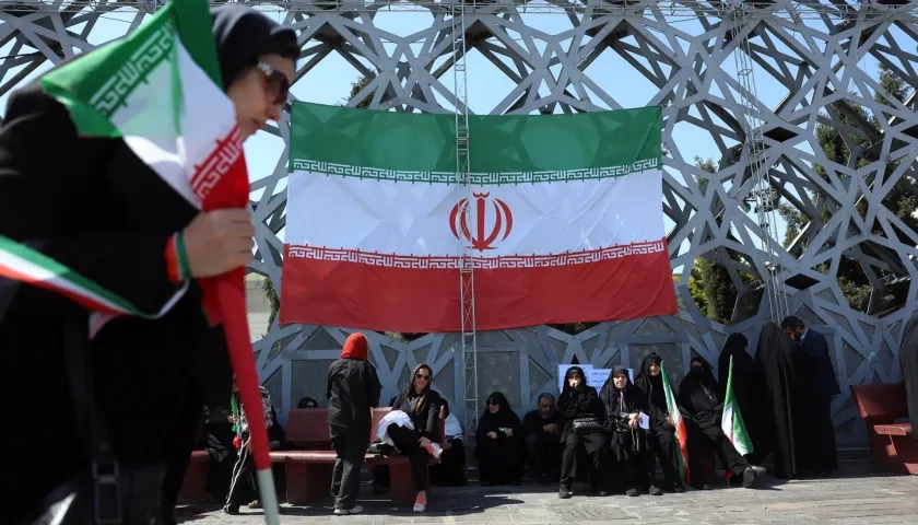Protesta en Teherán.