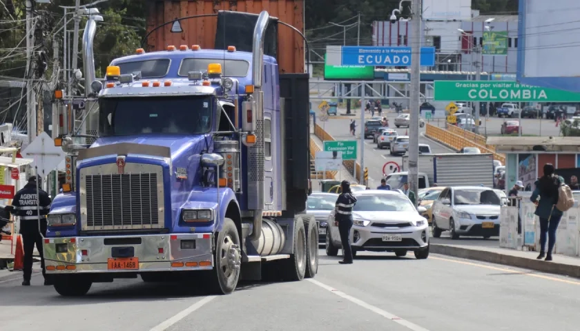 Puente internacional de Rumichaca, fronterizo entre Colombia y Ecuador.