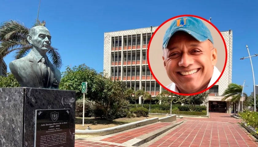 Universidad del Atlántico y Álvaro González (círculo). 