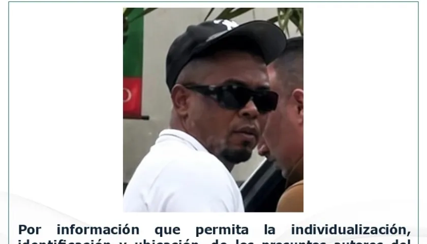 Volante de búsqueda de uno de los delincuentes. 