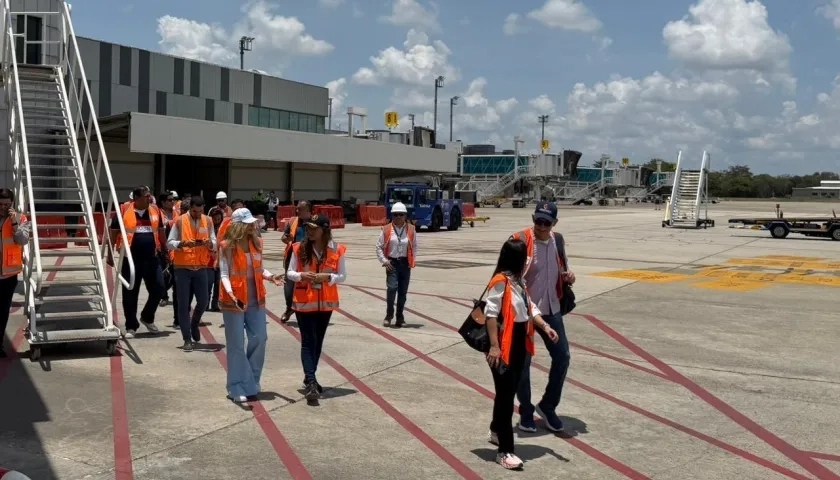 Visita de seguimiento de las obras en el Cortissoz.