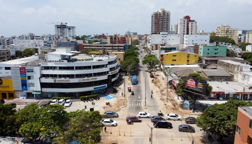 Panorámica de la calle 72. 