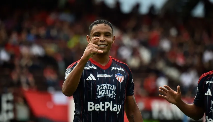 Luis Fernando Muriel marcó el gol que le dio la ventaja a Junior, su noveno en la Liga.