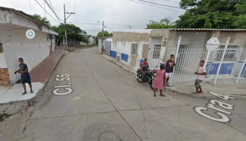 Lugar del ataque armado en el barrio La Sierrita