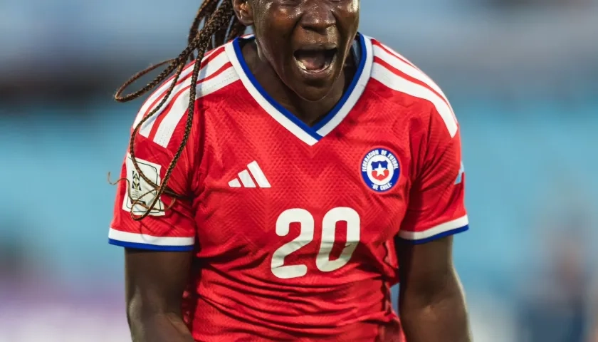 Mary Vásquez, jugadora de la selección chilena de origen colombiano.