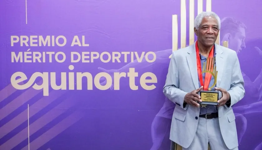 Francisco Maturana tras recibir el premio como Hijo Adoptivo de Barranquilla.
