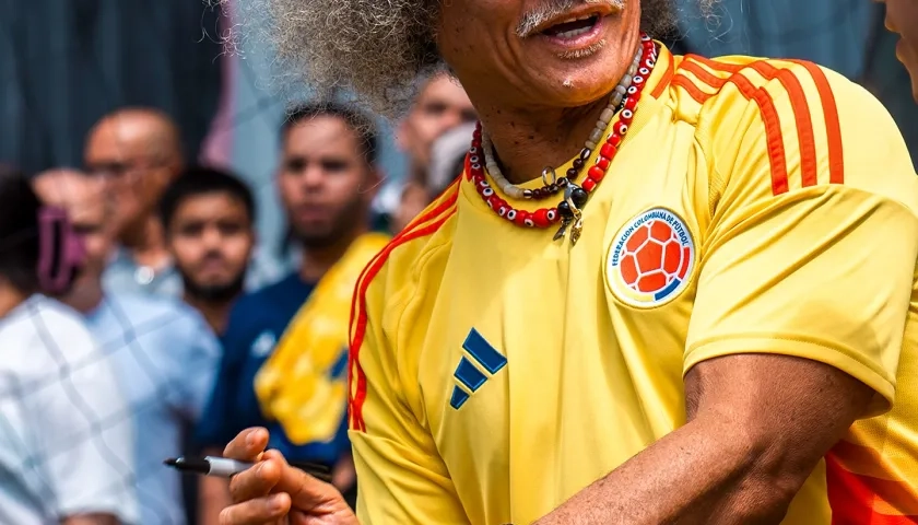 Carlos 'Pibe' Valderrama, exjugador del Junior y excapitán de la Selección Colombia.