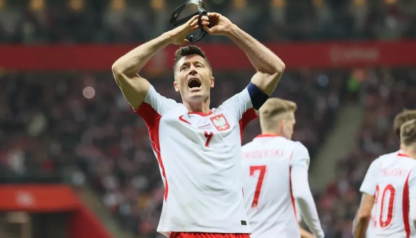 Robert Lewandowski, delantero y capitán de la selección de Polonia.