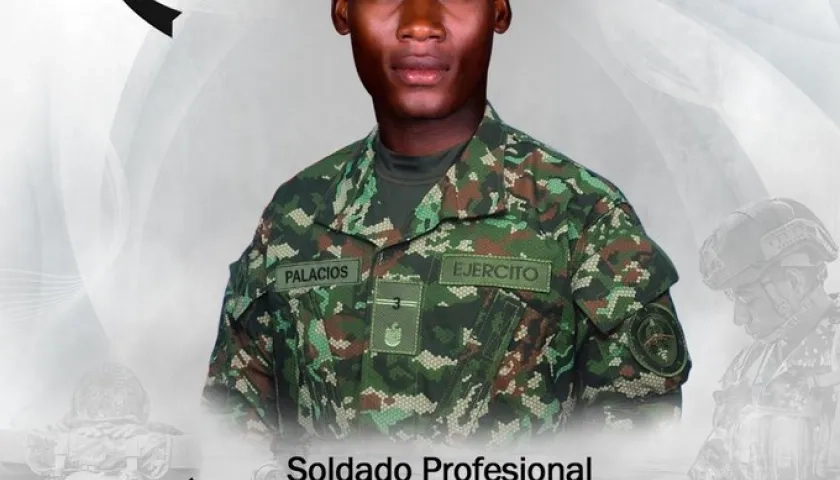 Soldado Óscar Enrique Palacios.
