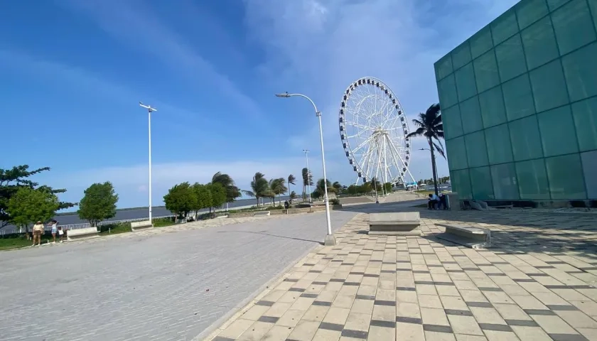 Terraza del Pabellón de cristal.