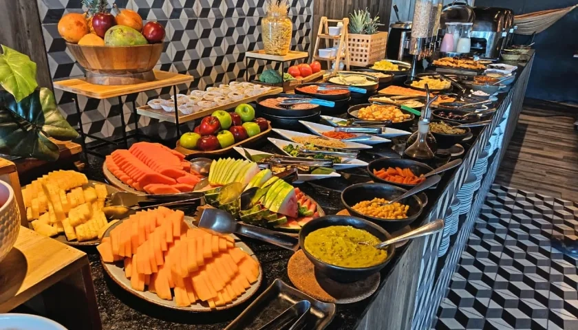 Frutas y vegetales harán parte del bufett.