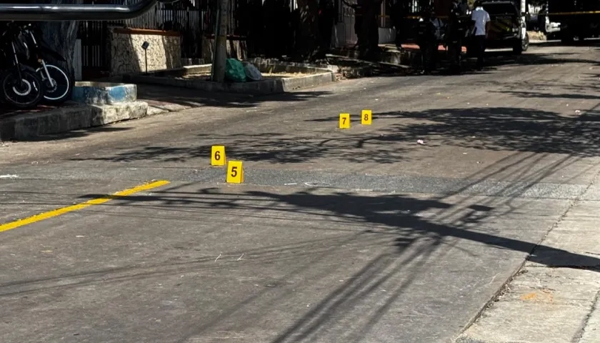 Escenario de atentado en Barranquilla. 