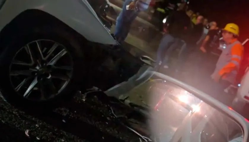 Imágenes del accidente.