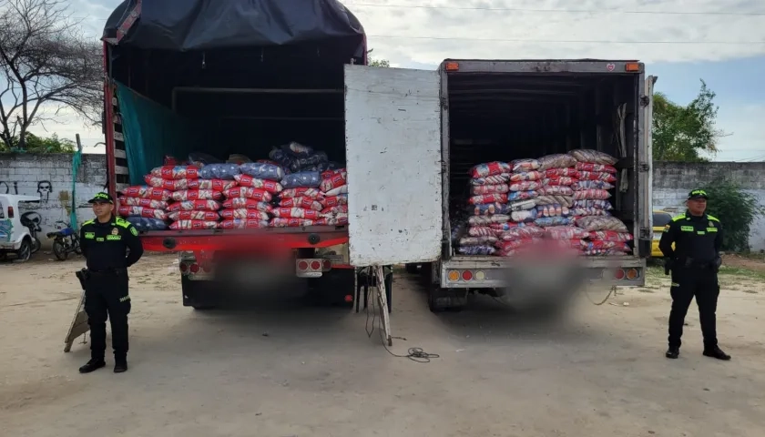 Los alimentos recuperados.