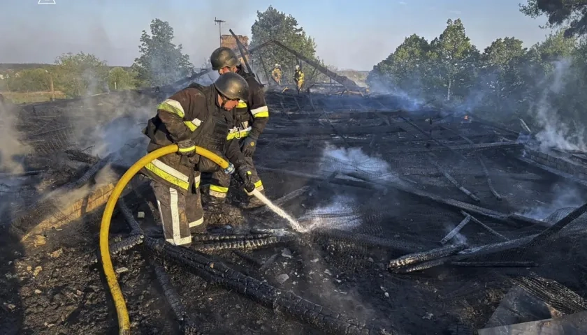 Ataque a una zona cercana a Kiev, capital de Ucrania.