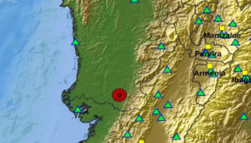 Un sismo de magnitud 5,6 sacudió este jueves la costa del Pacífico colombiano.