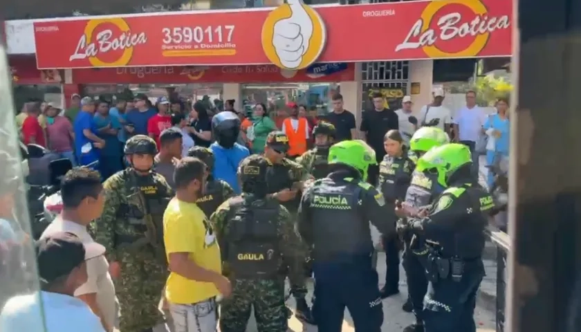Balacera y capturas en el norte de Barranquilla