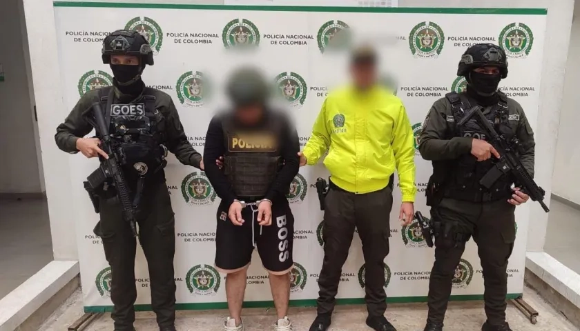 Uno de los capturados tras los operativos. 