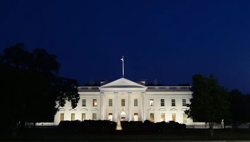 Aspecto de la Casa Blanca. 