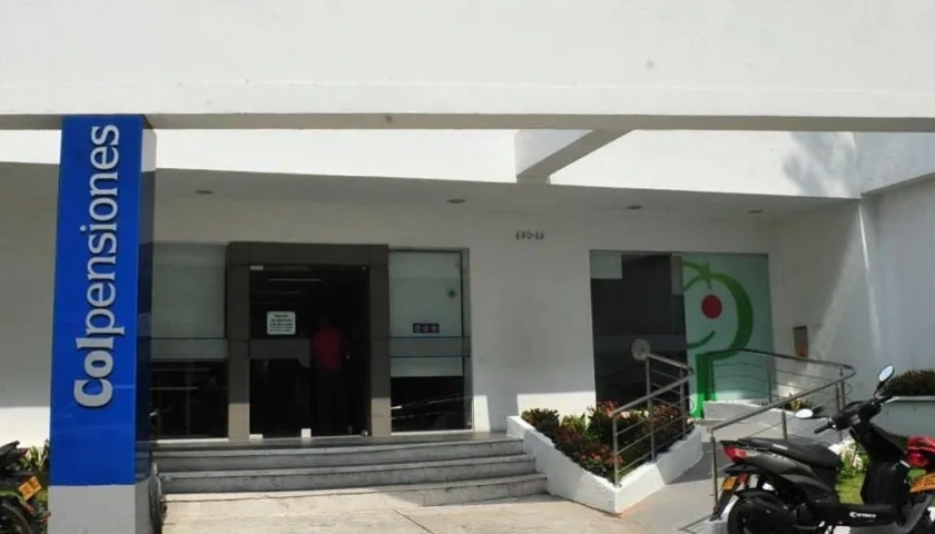 Una sede de Colpensiones en Barranquilla. 