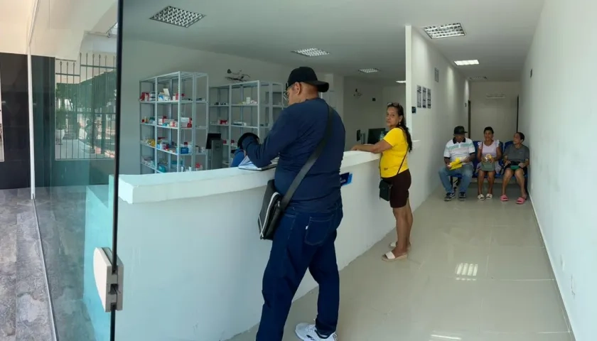 Uno de los puntos de entrega.