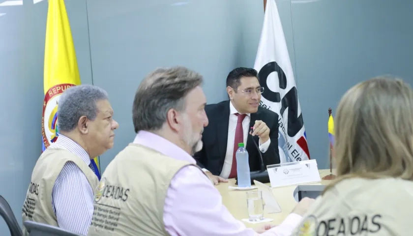 El magistrado Cristian Quiroz, presidente del CNE.