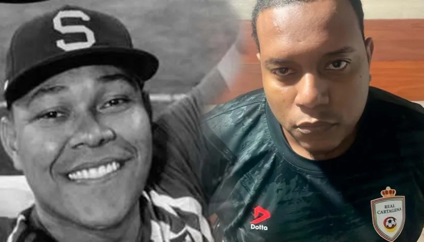 Gabriel Alfredo Acosta Navas y su presunto asesino Jafre José Hernández Julio. 