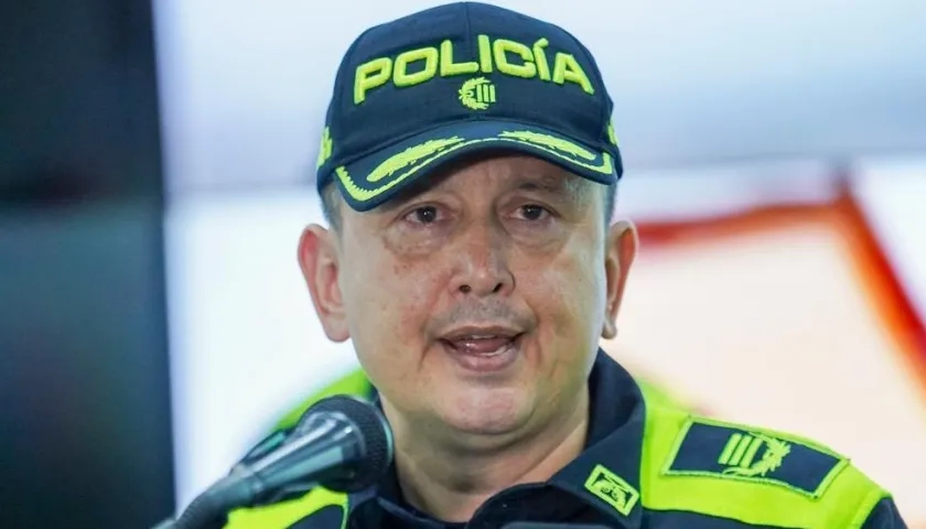 El comandante de la Policía Metropolitana de Barranquilla, general Miguel Camelo.
