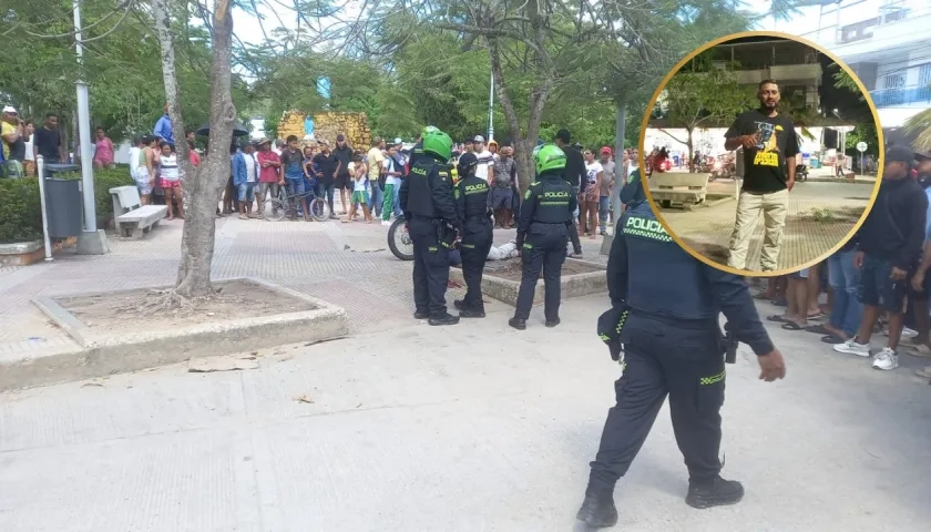 Lugar de los hechos e imagen de Deivi Rafael Mercado Mercado.