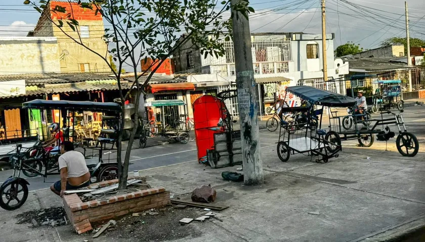 Calle 17 donde se realiza la construcción de 'Los transformers'. 