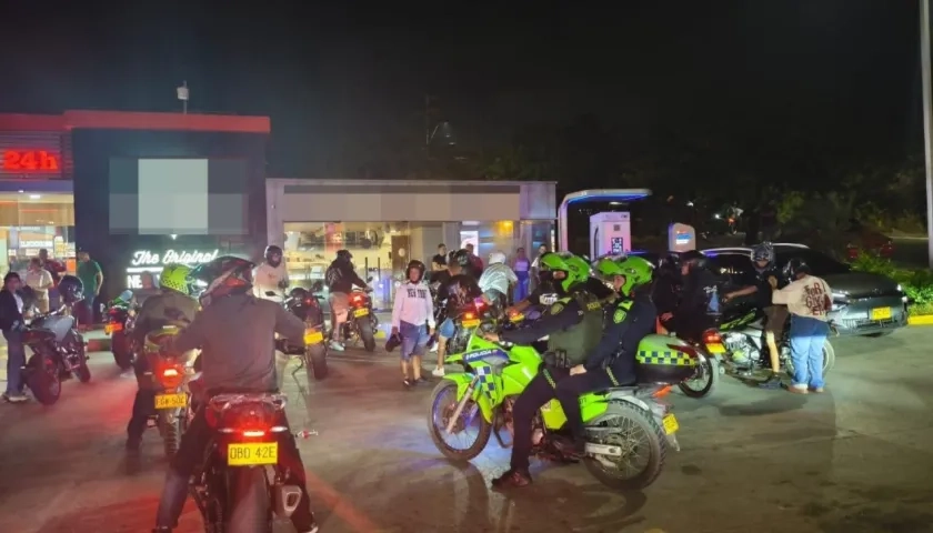 Inmovilización de motocicletas en Puerto Colombia. 
