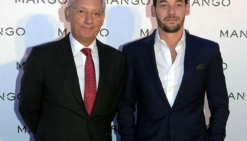Isak Andic y su hijo Jonathan Andic.