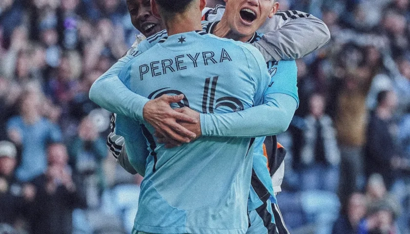 James Rodríguez en su último partido en el Minnesota United.