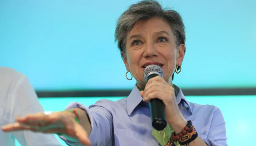 La exalcaldesa de Bogotá, Claudia López.