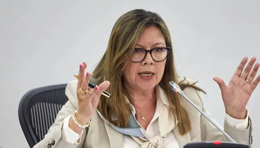 La Fiscal General, Luz Adriana Camargo.