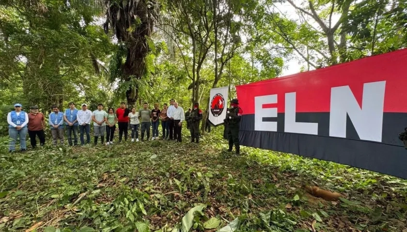 Imágenes de la liberación de los secuestrados. 
