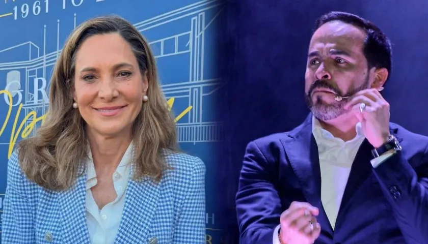 María Elvira Salazar y Abelardo De La Espriella.