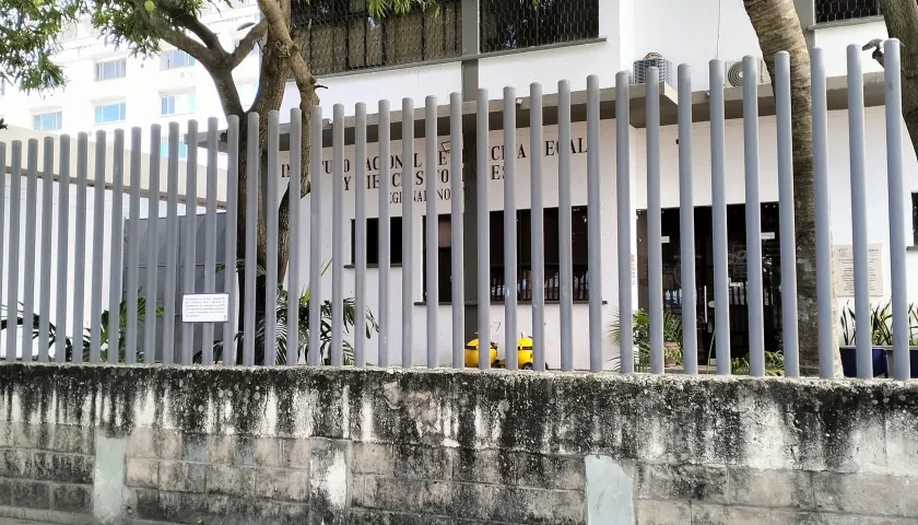 Fachada de Medicina Legal de Barranquilla.