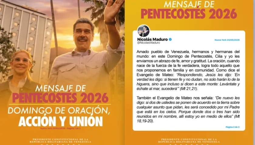 Mensaje de Nicolás Maduro