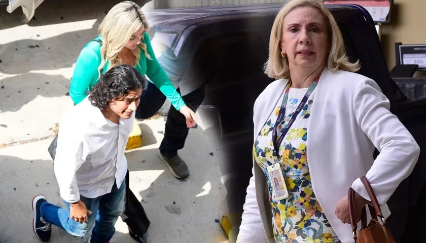 Nicolás Petro, Laura Ojeda y la Fiscal Lucy Laborde.