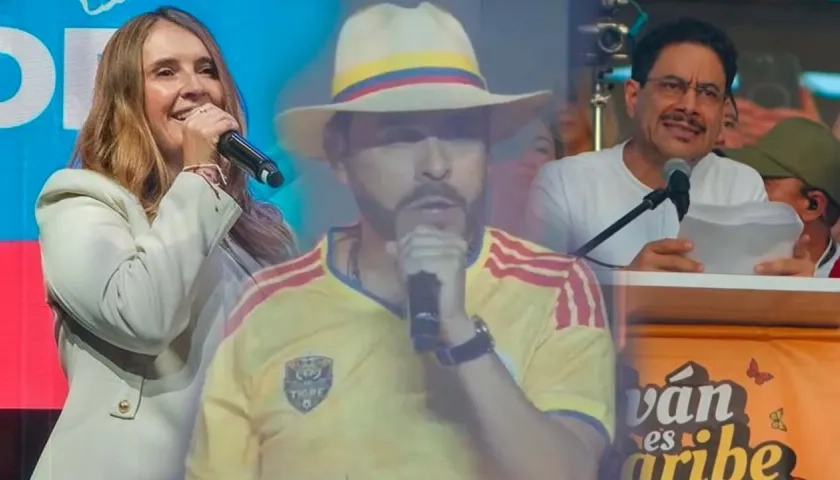 Paloma Valencia, Abelardo De La Espriella e Iván Cepeda.