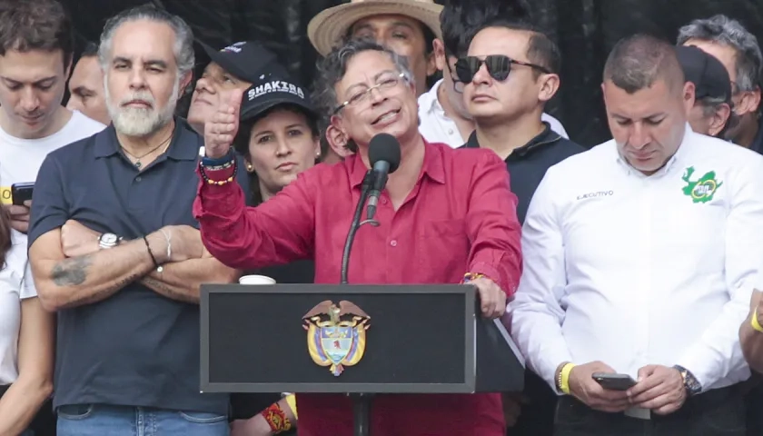 El Presidente colombiano, Gustavo Petro.