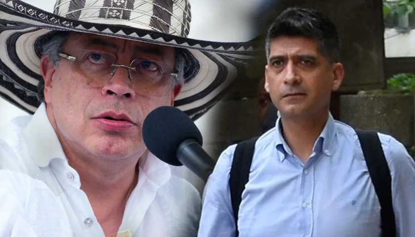 El Presidente Gustavo Petro y el Fiscal Mario Burgos.