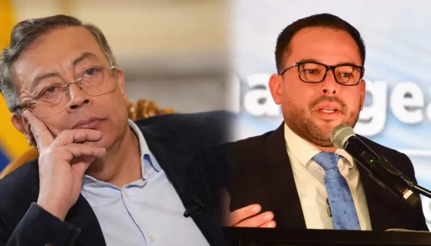 Gustavo Petro y Edwin Palma.