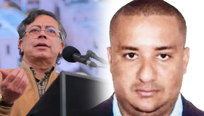 Presidente Gustavo Petro y alias 'Chiquito Malo'. 